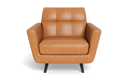 Lamar 42" Leather Arm Chair - Hudson Lager