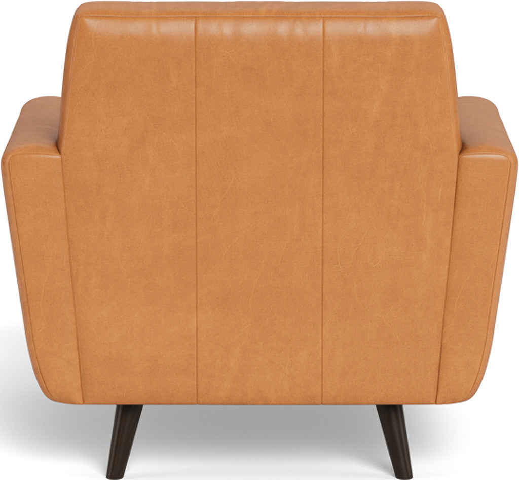 Lamar 42" Leather Arm Chair - Hudson Lager