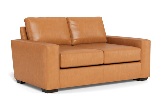 Mas Mesa 72" Deep Leather Loveseat -