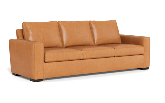 Mas Mesa 101" Deep Leather Estate Sofa -