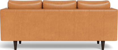 Rainey 83" Leather Sofa - Hudson Lager
