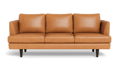 Rainey 83" Leather Sofa - Hudson Lager