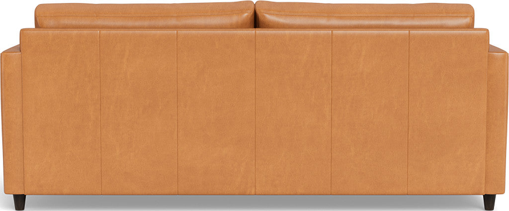 Wallace 74" Leather Untufted Queen Sleeper Sofa - Hudson Lager