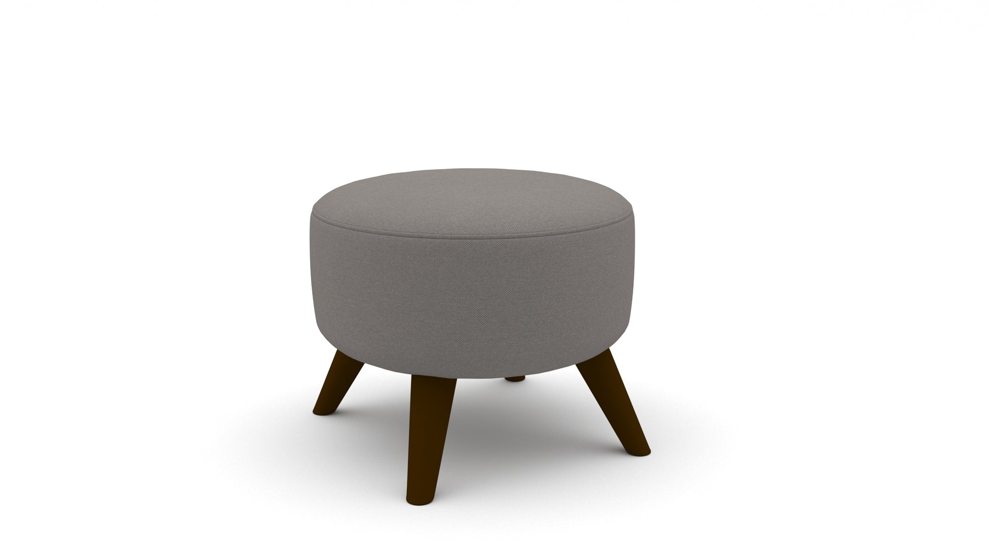 Katy 18" Round Leg Ottoman - Peyton Slate