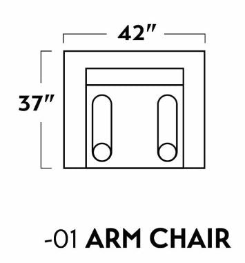 Ladybird 42" Arm Chair -