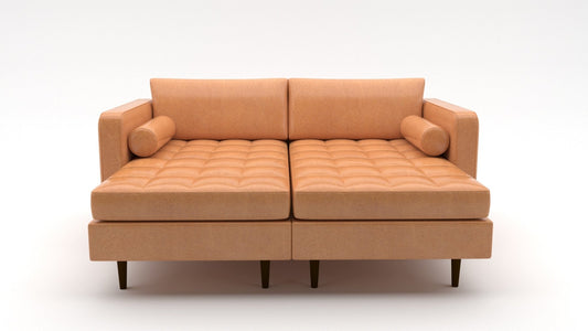 Ladybird Leather Double Chaise