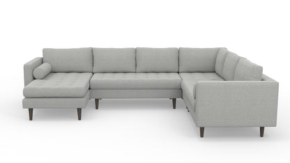 Ladybird 133" Corner Sectional with Left Chaise - Nepal Pebble