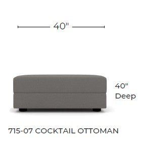 Lago Vista Cocktail Ottoman -