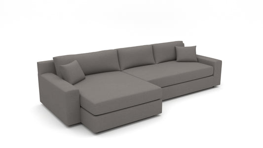 Lago Vista 142" Large Laf Chaise Sectional - Peyton Slate