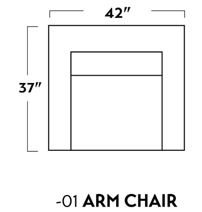 Lamar 42" Arm Chair -