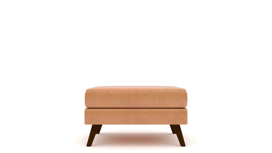 Lamar Leather Ottoman