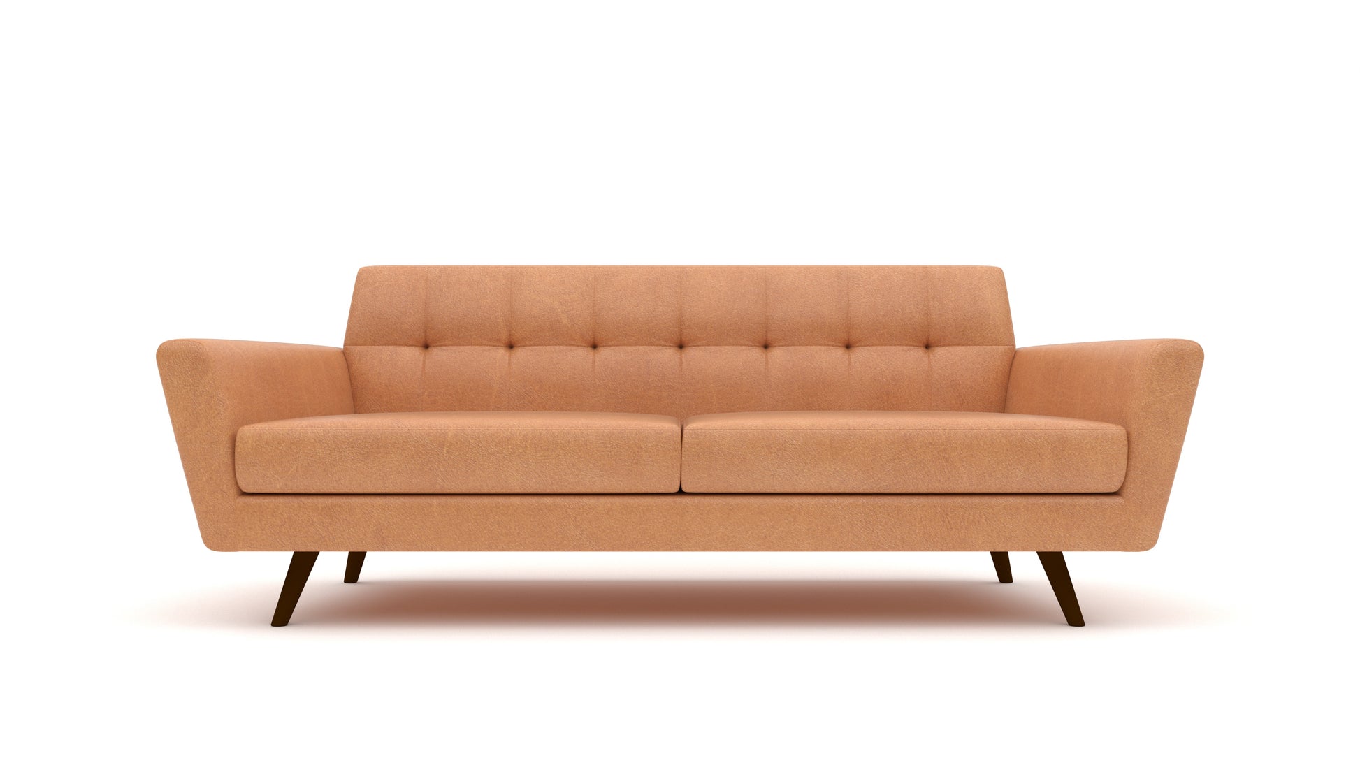 Lamar 87" Leather Sofa - Hudson Lager