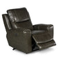 Laura Grey Leather Power Recliner