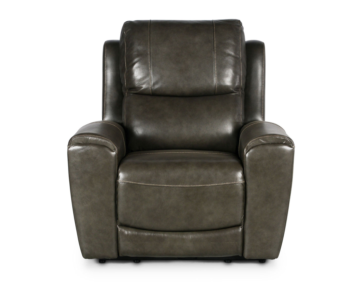 Laura Grey Leather Power Recliner