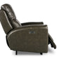 Laura Grey Leather Power Recliner