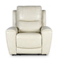 Laura Ivory Leather Power Recliner