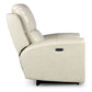 Laura Ivory Leather Power Recliner