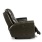 Laura Grey Leather Power Reclining Sofa