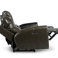 Laura Grey Leather Power Reclining Sofa