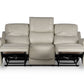 Laura Ivory Leather Power Reclining Sofa