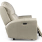 Laura Ivory Leather Power Reclining Sofa