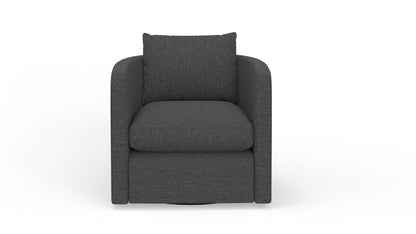 Lily Swivel Chair - Bennett Charcoal