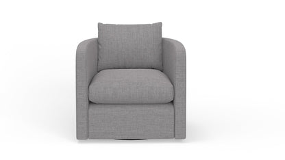 Lily Swivel Chair - Bennett Charcoal
