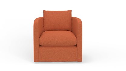 Lily Swivel Chair - Bennett Orangeade