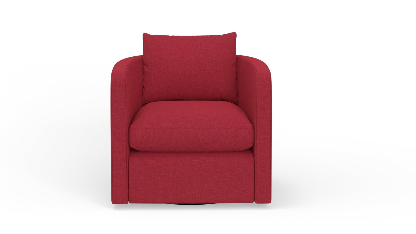 Lily Swivel Chair - Bennett Red