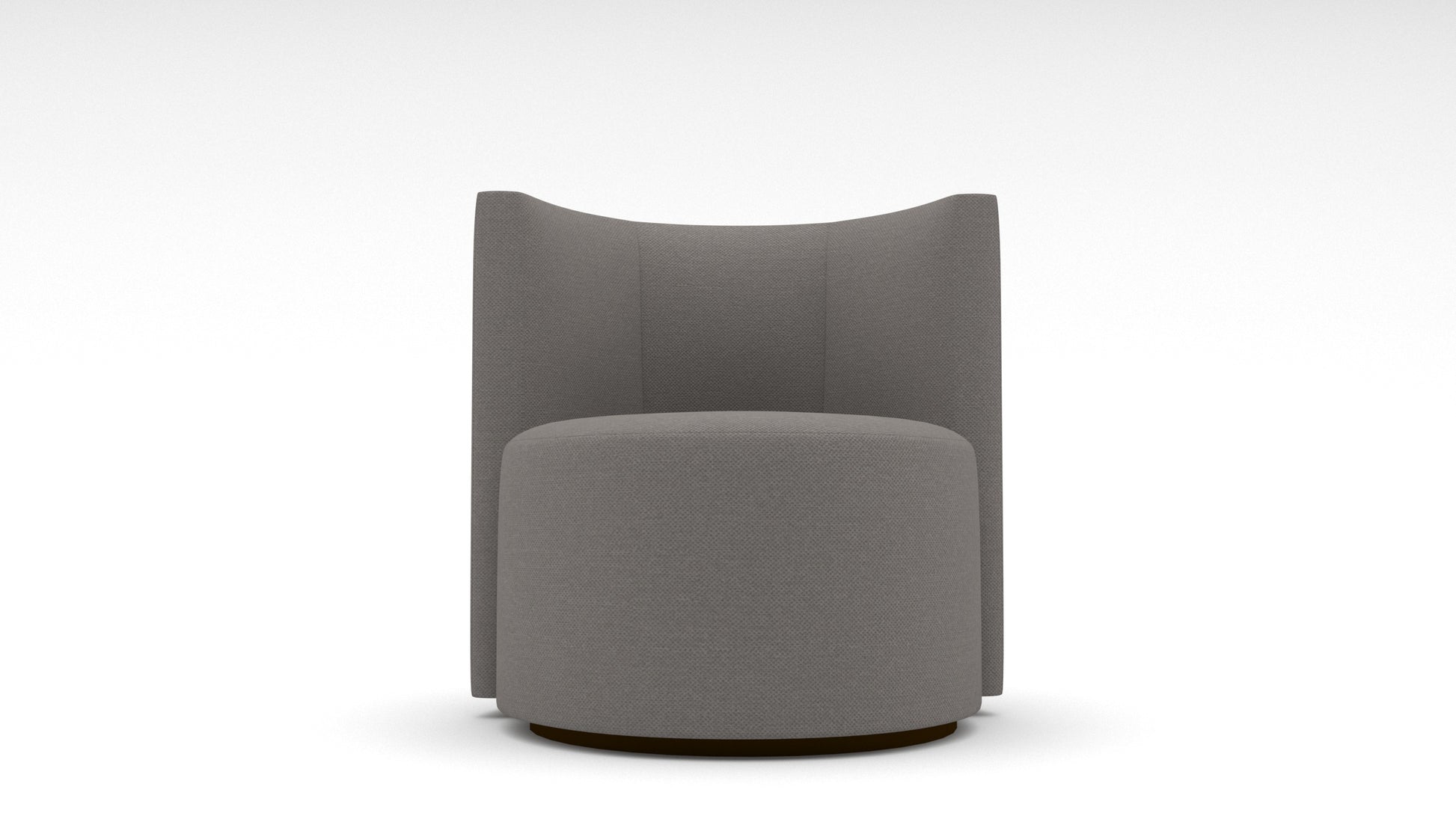 Lucy Half Round Swivel Chair - Peyton Slate