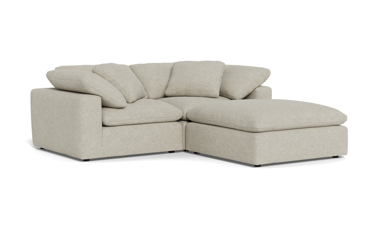 Fluffy 2 Piece Sofa w/Otto - Merit Dove