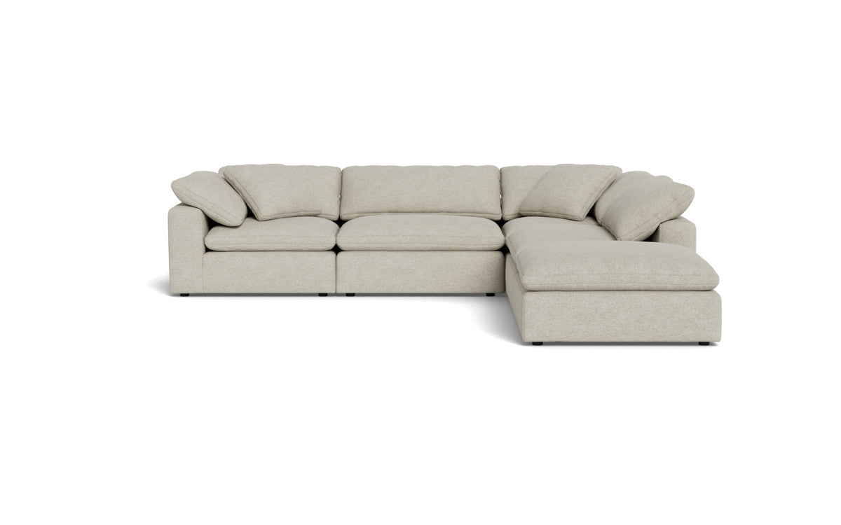 Fluffy 4 Piece Sectional w/Otto - Merit Dove