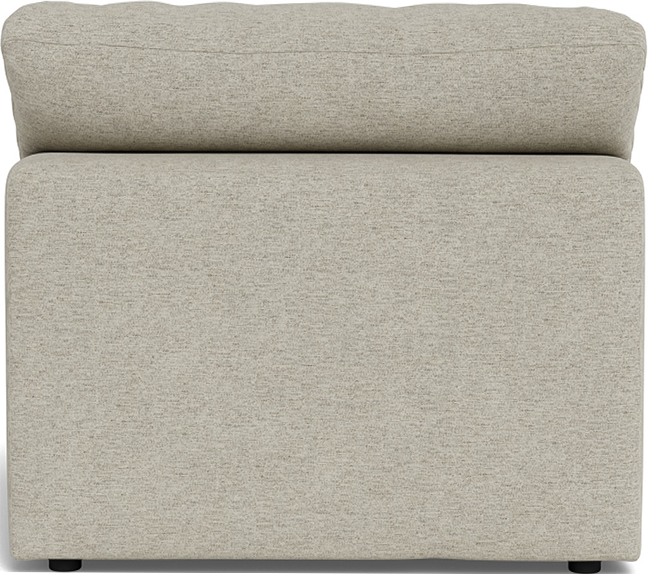 Fluffy Small Armless Chair - Elliot Teal