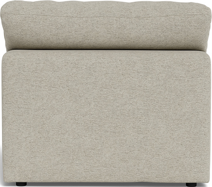 Fluffy Small Armless Chair - Elliot Teal