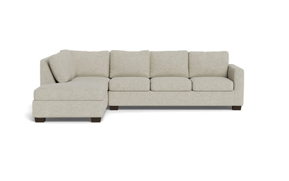 Track 121" Left Chaise Sectional - Merit Dove