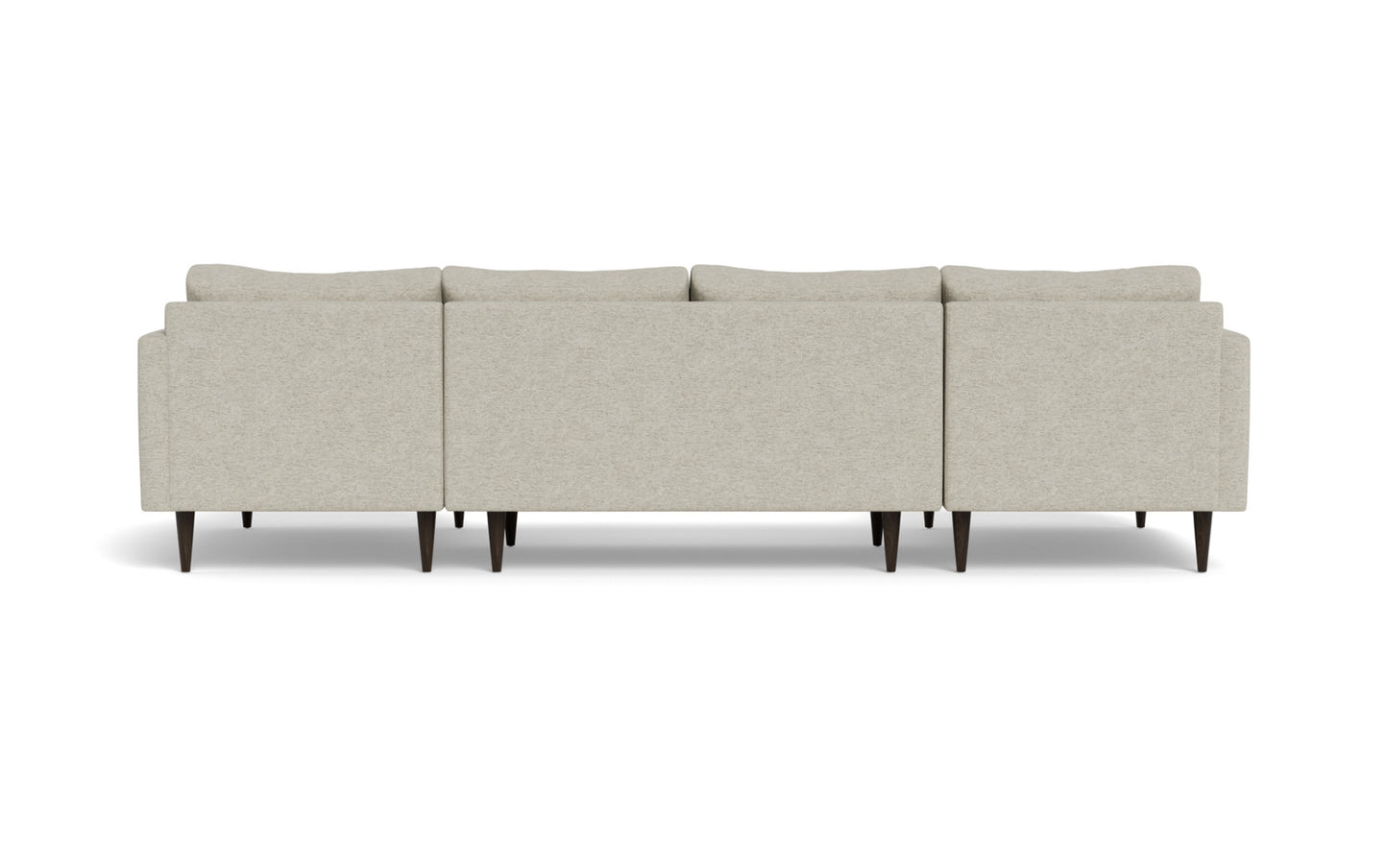 Wallace 126" Untufted Double Chaise U Sectional