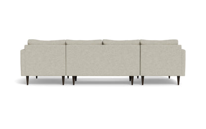 Wallace 126" Untufted Double Chaise U Sectional