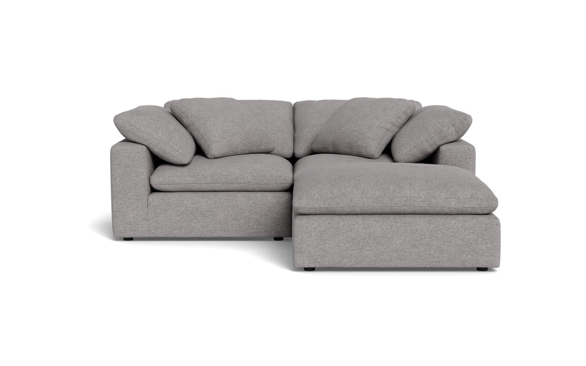 Fluffy 2 Piece Sofa w/Otto - Merit Graystone