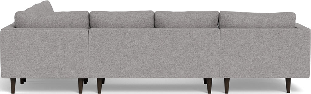 Ladybird 133" Corner Sectional with Left Chaise - Merit Graystone