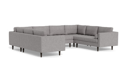 Ladybird 134" U Sectional - Merit Graystone