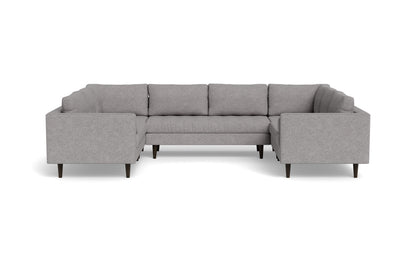 Ladybird 134" U Sectional - Merit Graystone