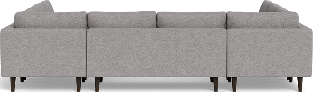 Ladybird 134" U Sectional - Merit Graystone