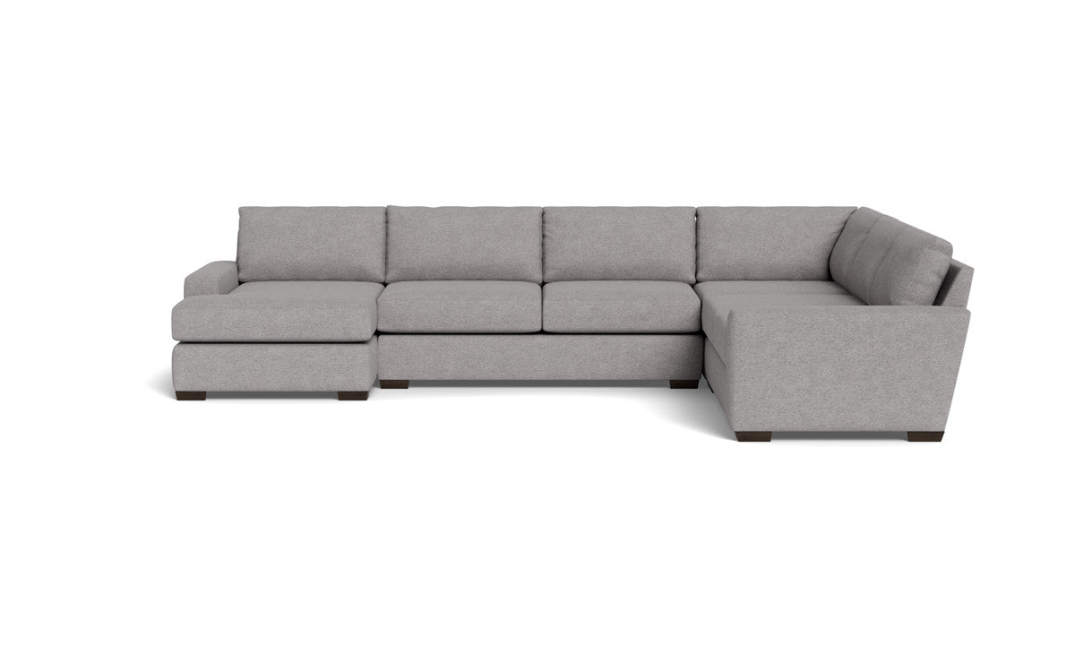 Mas Mesa 162" Deep Corner Sectionals w. Left Chaise - Merit Graystone