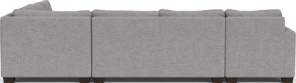 Track 141" Corner Sectionals W. Full Sleeper & Left Chaise - Merit Graystone