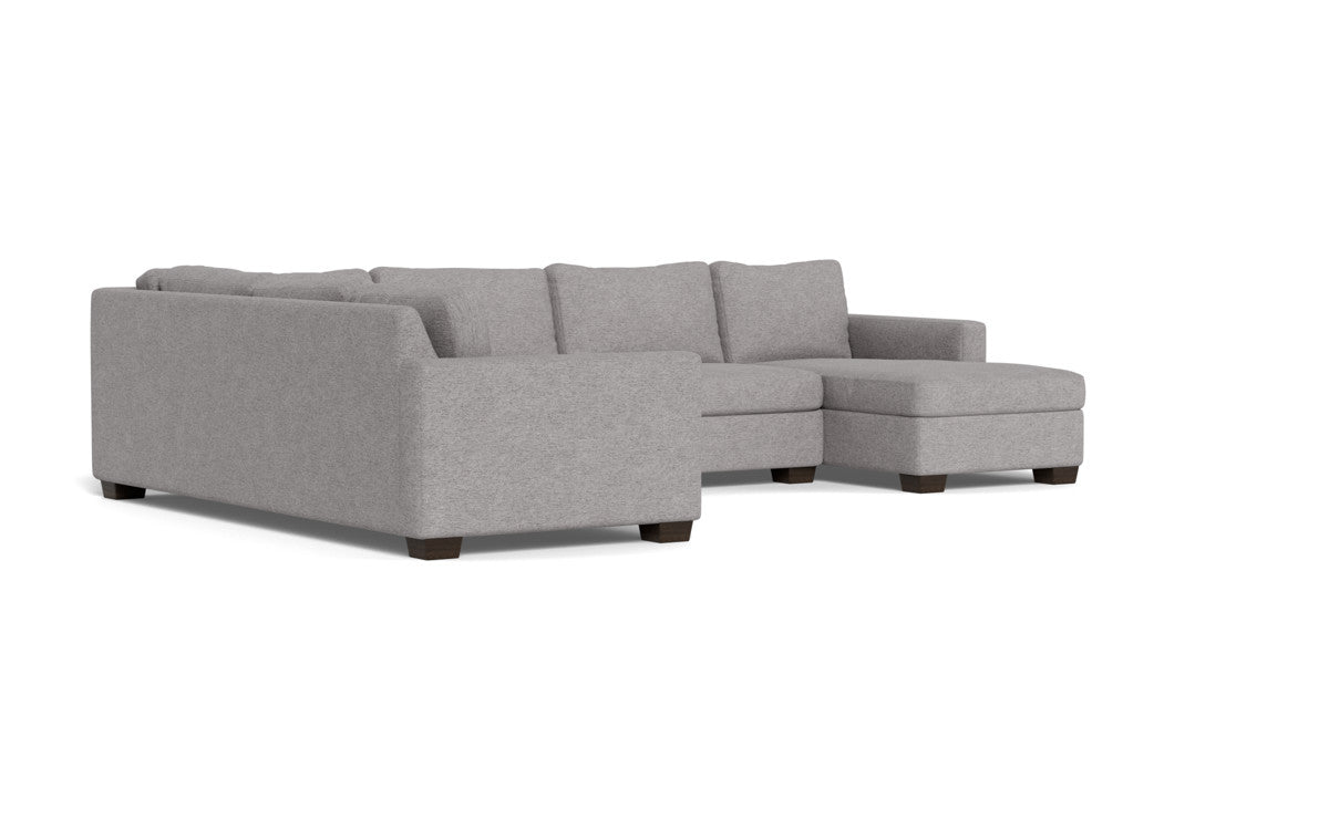 Track 141" Corner Sectionals w. Right Chaise - Merit Graystone