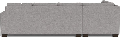 Track 121" Left Chaise Sectional - Merit Graystone