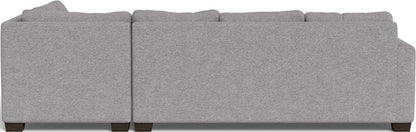 Track 121" Right Chaise Sectional - Merit Graystone