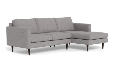 Wallace 98" Untufted Right Chaise Sectional - Merit Graystone
