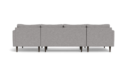 Wallace 126" Untufted Double Chaise U Sectional