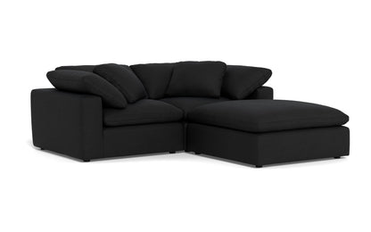 Fluffy 2 Piece Sofa w/Otto - Merit Onyx